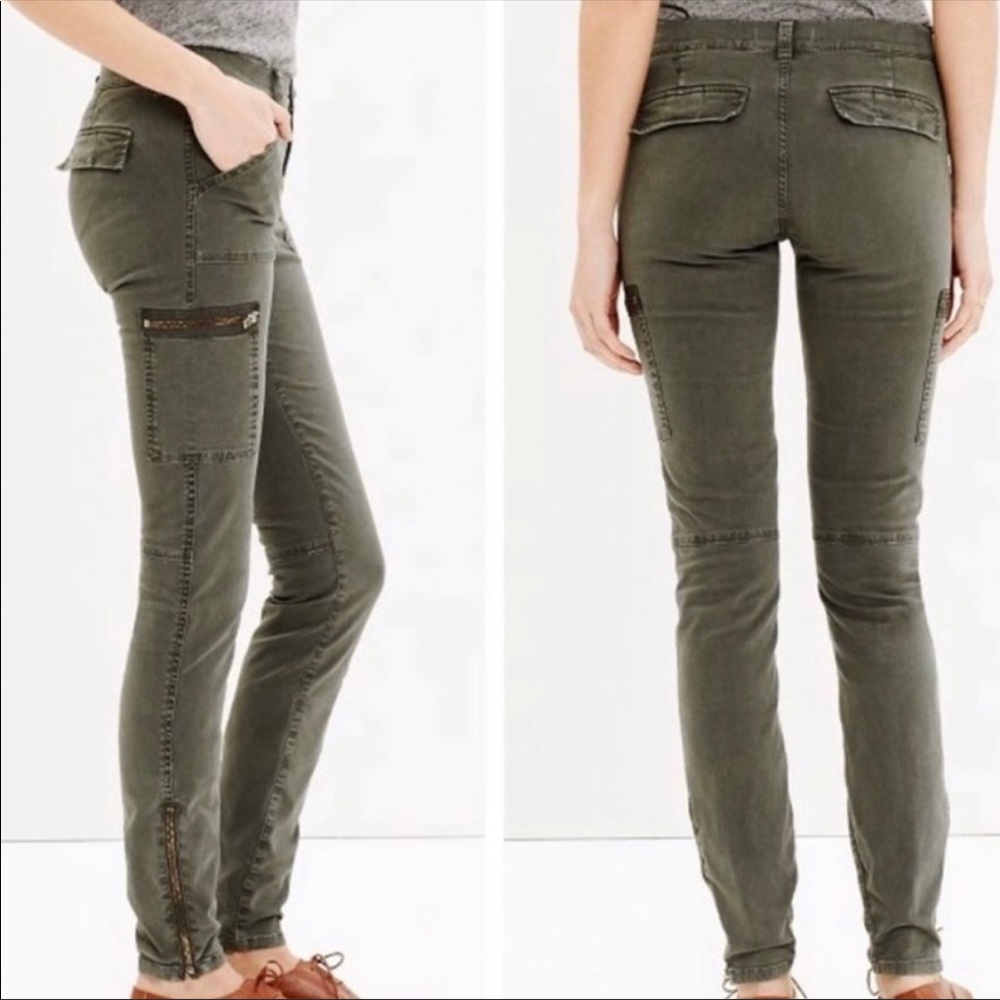 Madewell Olive Green Skinny Cargo Pant Size 32
